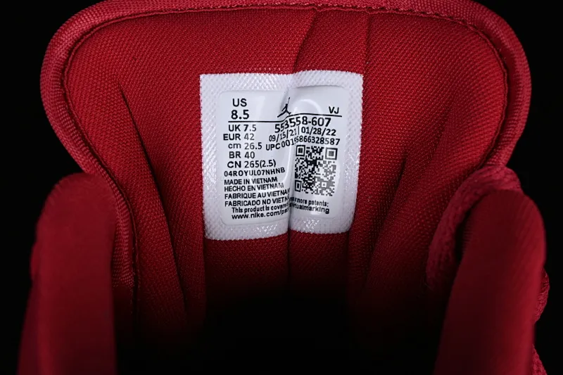 All categories Air Jordan Jordan series basketball shoes Air Jordan 1 Low G version pure original Air Jordan 1 Low AJ1 Joe 1 new white and red low-end basketball shoes 553558-607